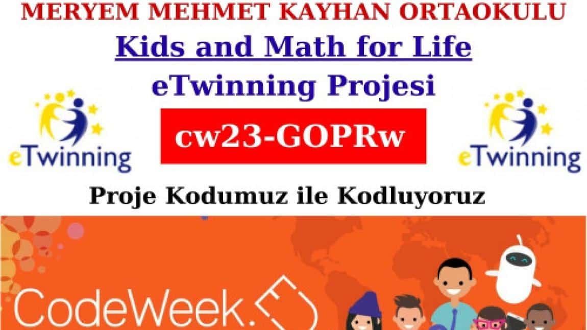 “Kids and Math for Life”  eTwinning  Projesi ile Kodluyor
